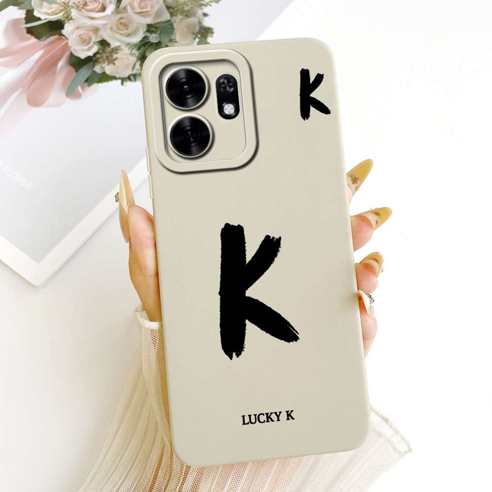 For Honor X6d X6D 5G Case LNA-NX1 Simple Lucky Letters A-Z Silicone Back Cover For Honor Play 60A 60a 5G NLA-AN00 Bumper Shell