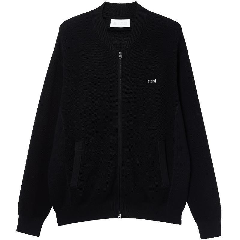 JACK&JONES Men s Stand-Up Collar Zipper Cardigan S