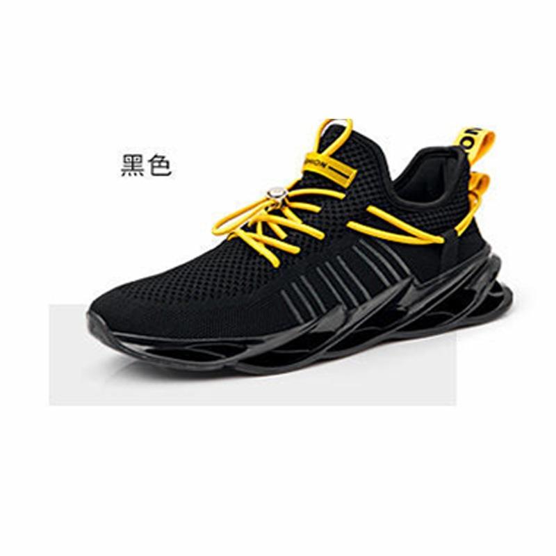 

New men s shoes trendy men s casual shoes flying woven breathable blade shoes sneakers men s 44 чёрный