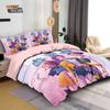 Comforter 3Pcsk-Pop Demon Hunters Printed Chipless Bedding Multi Sized Bedding Dormitory Soft Machine Washable Decoration