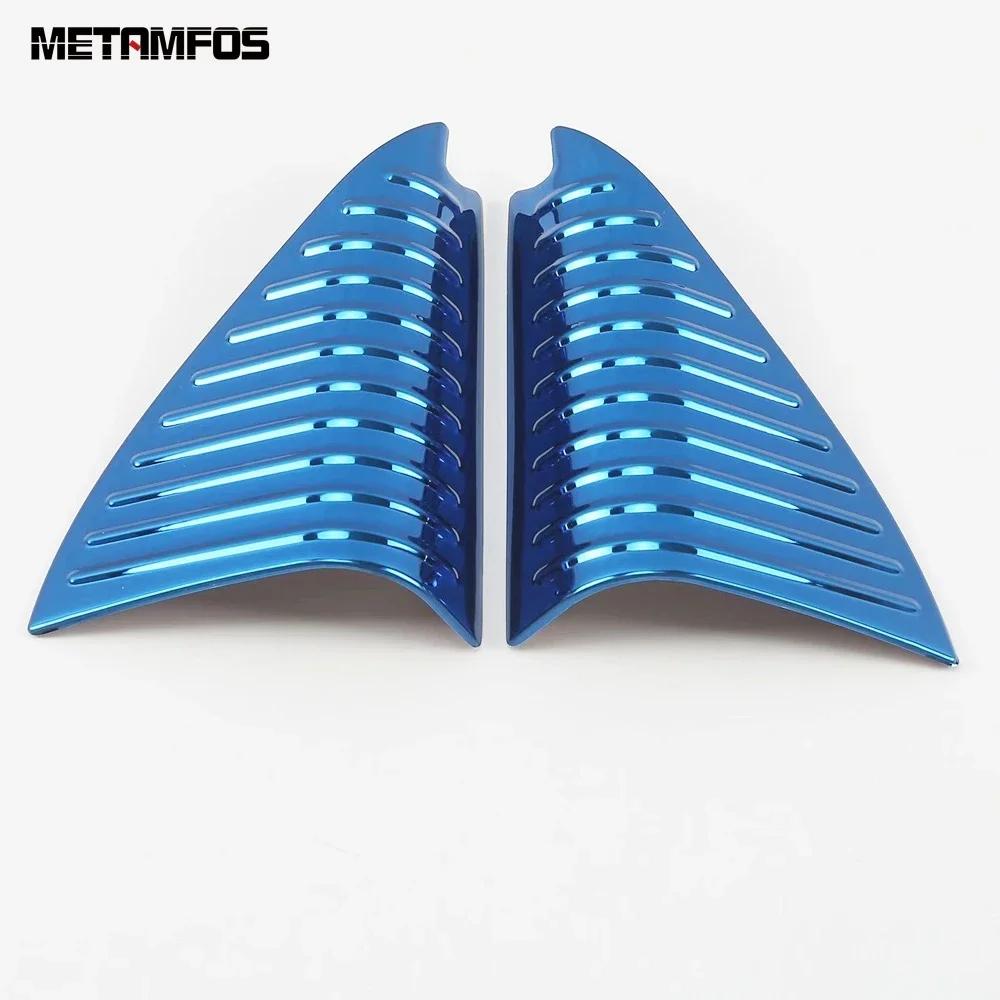 For Volkswagen VW T-Roc TROC 2018-2024 2025 Carbon Fiber Front Window A Pillar Triangle Speaker Cover Trim Interior Accessories