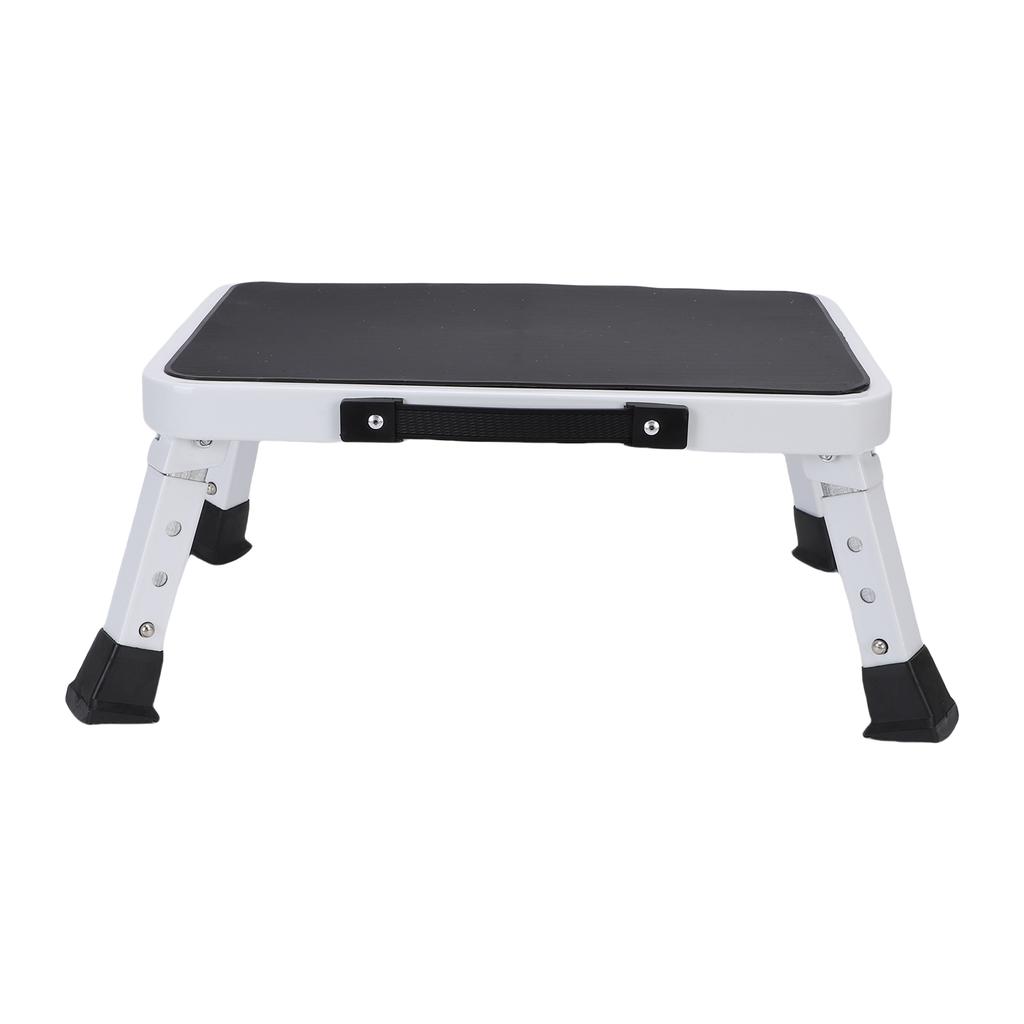 Ein-Stufen-Hocker Multifunktional Tragbar Faltbar Ein-Stufen-Leiter mit Rutschfester Plattform Gummifüßen für Hausarbeit