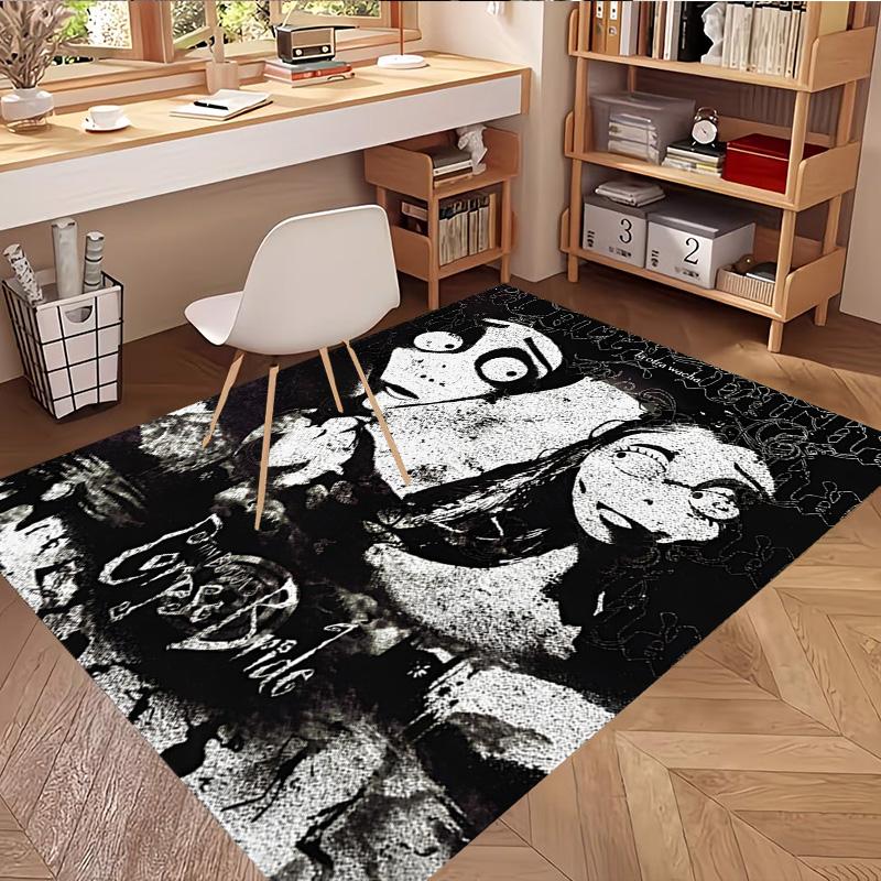 Corpse Bride Print Rug, Washable Floor Carpet, For Entryway Dorm Laundry Room Office Study, Home Decor Birthday Christmas Gift