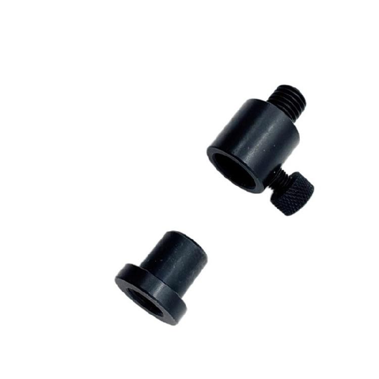 2Pcs 3/8inch Standard Thread Aluminum Twist Lock Adapters Easy to Install Fishing Thread Connector Adapters for Beginner