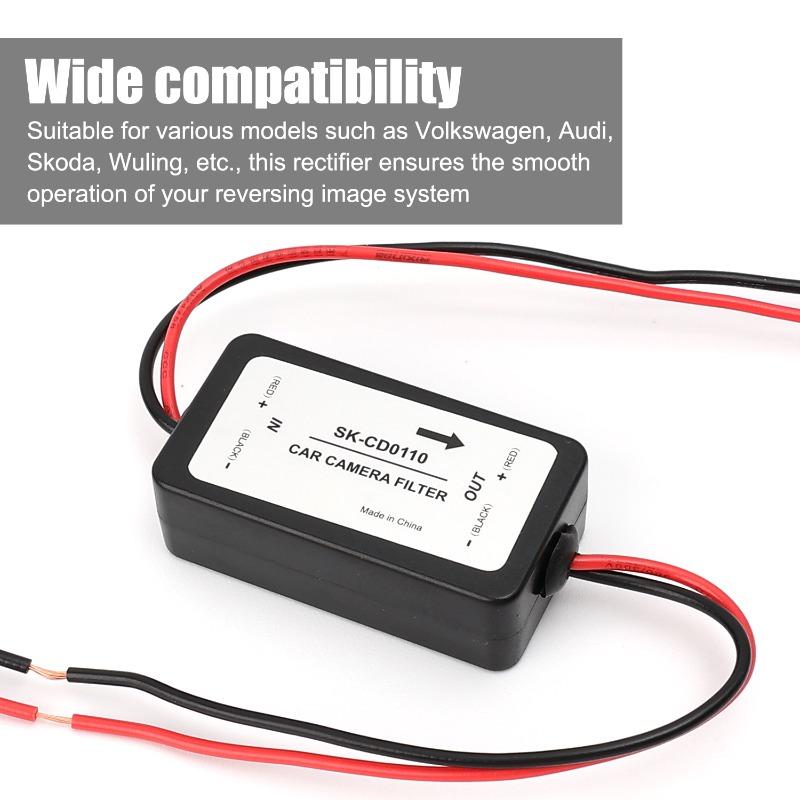 Auto Camera Filter Relay Capacitor Filter Connector 1/2/3PCS Car Rectifier Power Car Rear View Camera Power Relay Capacitor