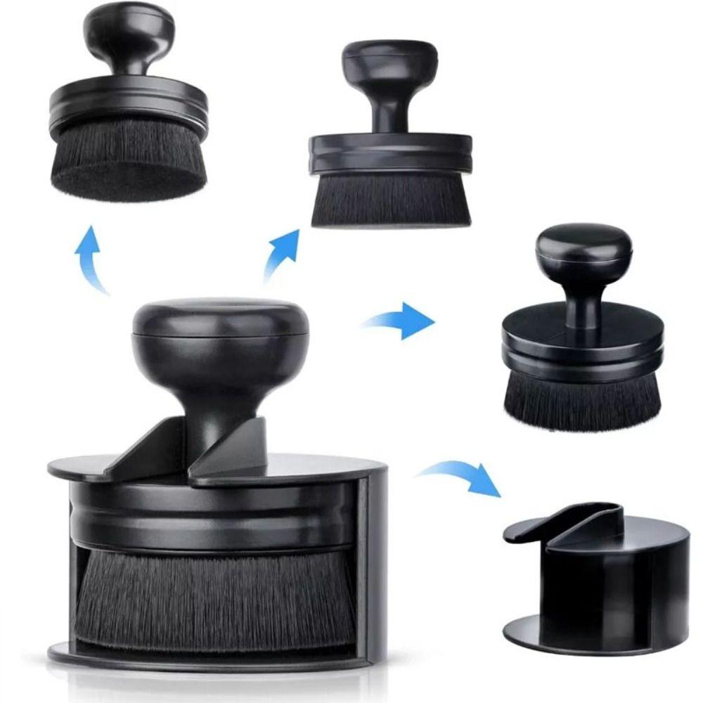 High-Density Car Tire Brush with Stand Tire Shine Brush  for Tire Polish Wax Care