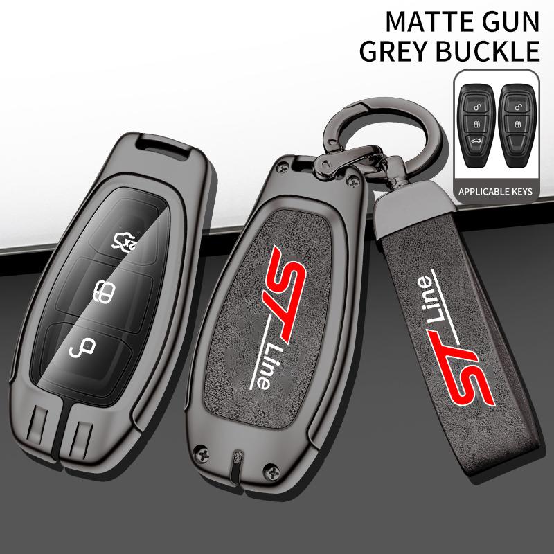 Car Key Fob Case Full Cover Protector Remote Shell Holder For Ford STLine Fiesta Focus 3 Mondeo Smart Remote Keyless Accessories