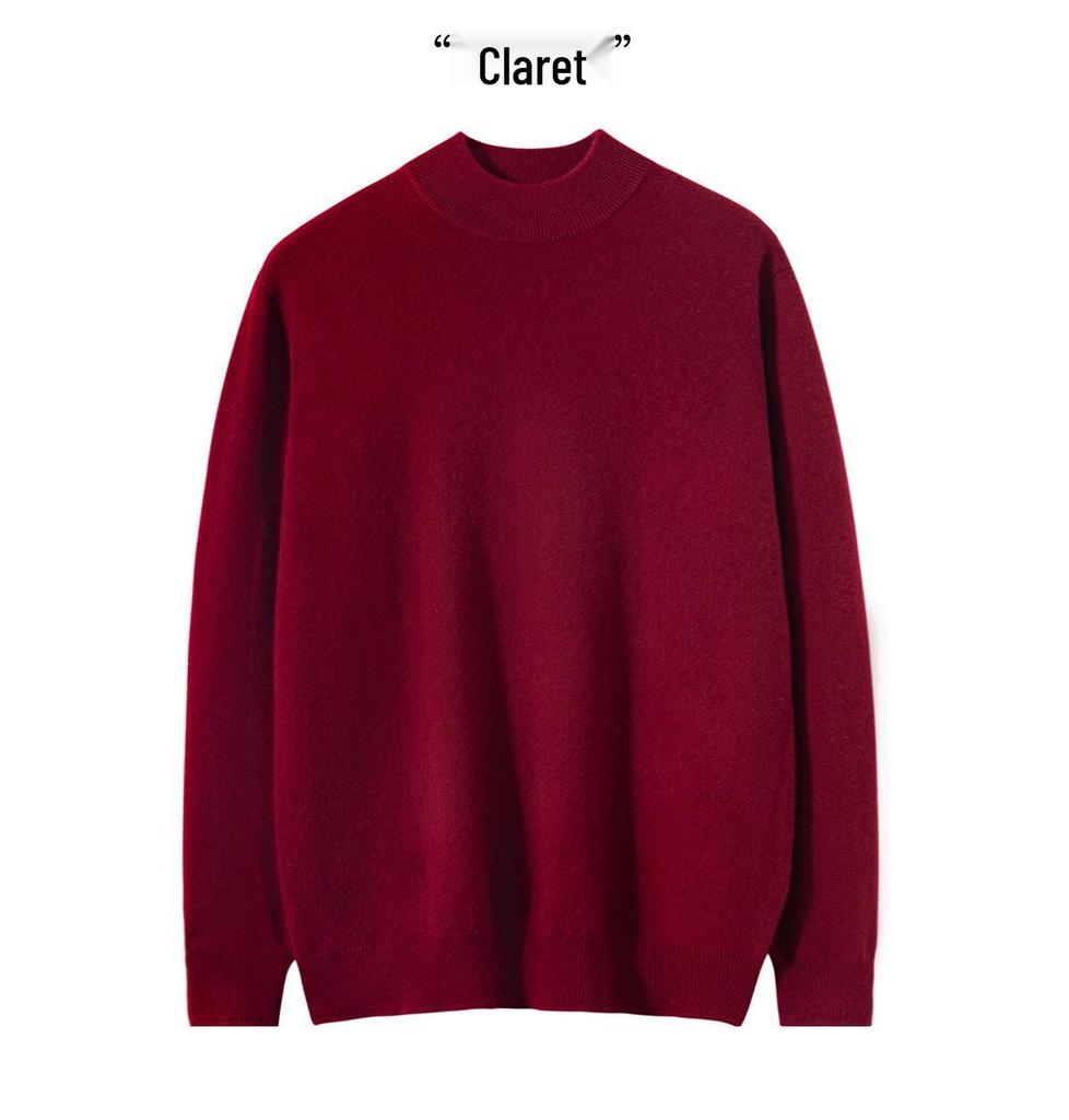 Men's Versatile High Neck Pure Cashmere Sweater - New Autumn Winter Arrival
