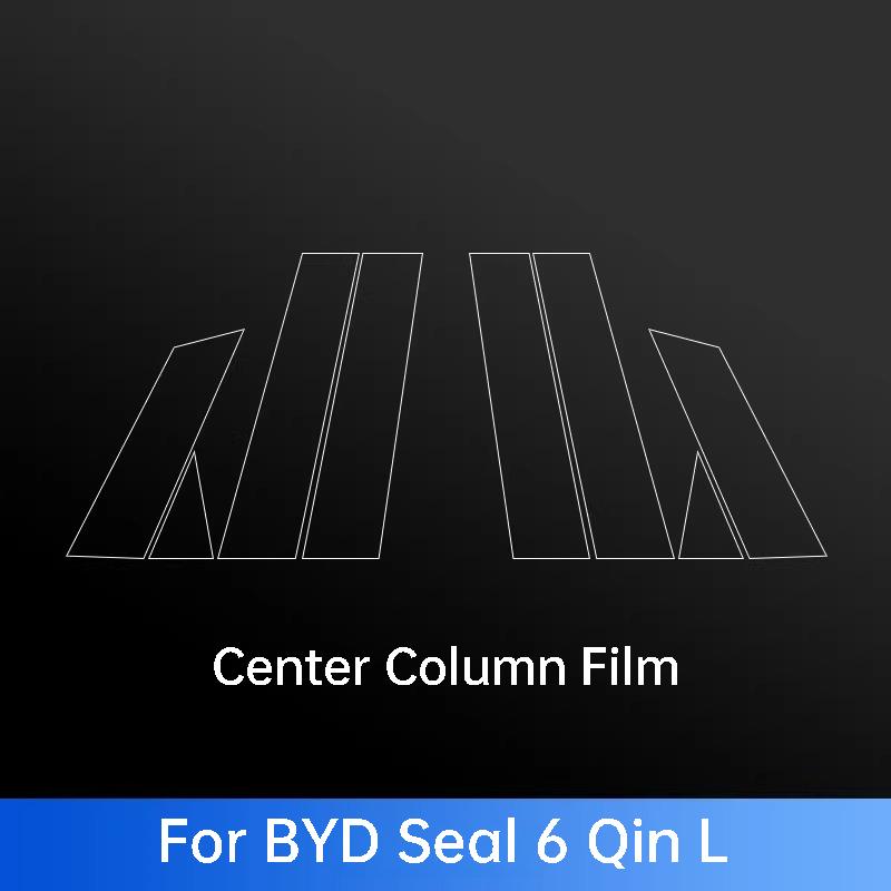 For BYD Seal U Qin L Plus Seal 6 Han EV DM-i ATTO 2 3 8 Sealion 5 6 7 8 Car Pillar B Protective Film Exterior Accessories