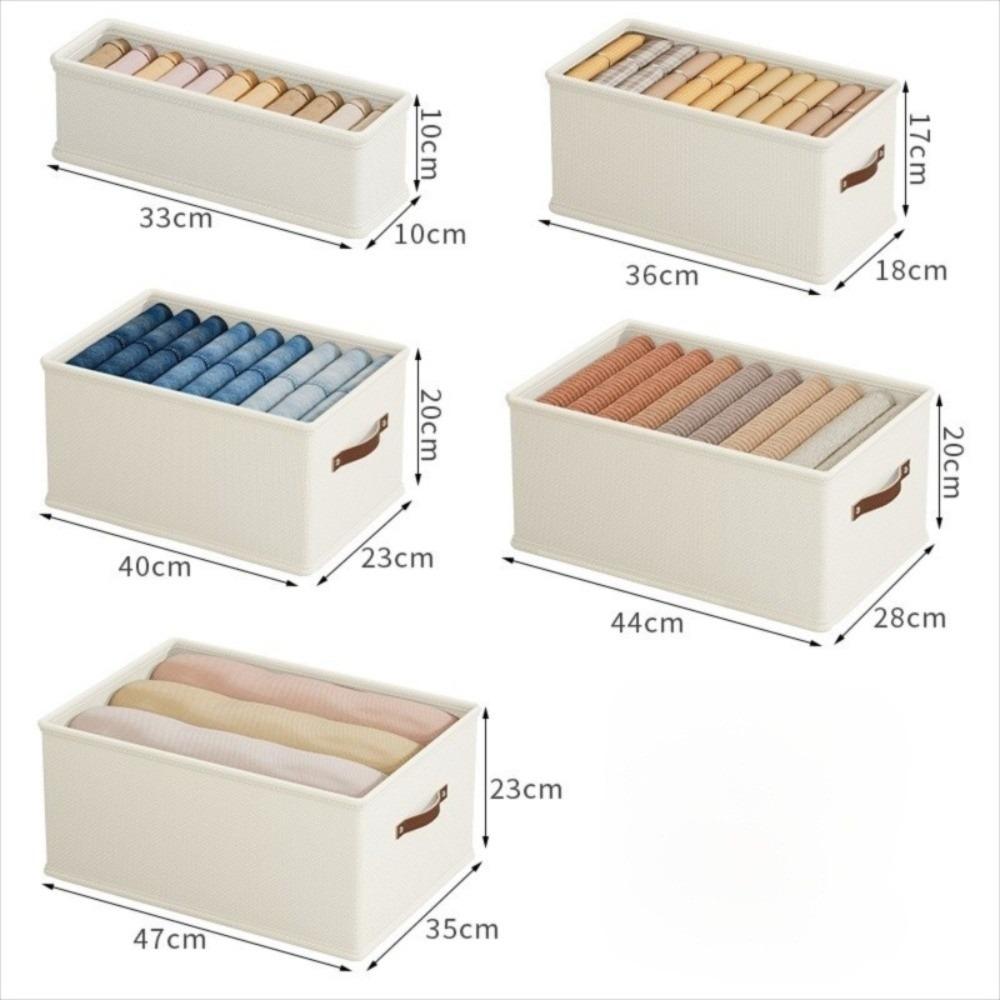 Oxford Cloth Storage Box Large Capacity Thickened Clothes Storage Organizer Foldable Drawer Style Drawer Organizer