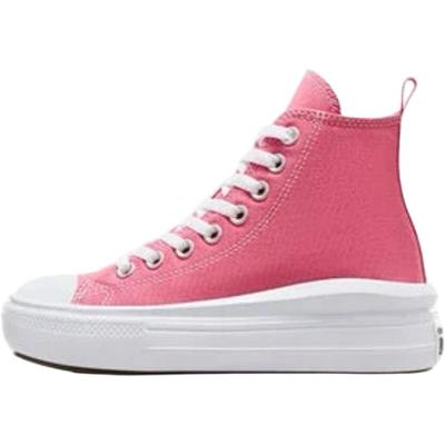 Chuck Taylor All Star Move Platform High GS Sneaky Pink Dziecięce Sneakersy Białe Czarne A12302C