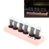 Tube Clock Kit Wireless Control with 6 Bit     LCD Screen 12 24 Hours RGB Backlit Desktop Decoration