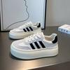 Dexun Shoes Women's 2025 New Platform Shoes Versatile Popular Popular White Shoes Sports Shoes Women's Shoes Casual Board Shoes