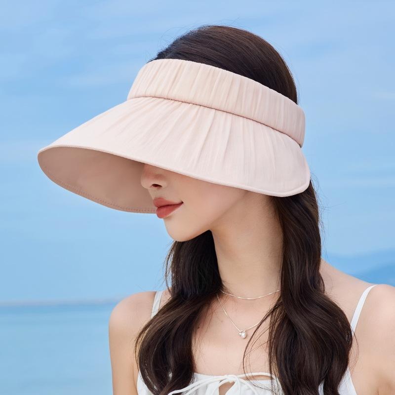 Empty Top Sun Hat Sunscreen Face Mask Sun Hat Female Cycling Big Edge Uv Protection Hat Manufacturer