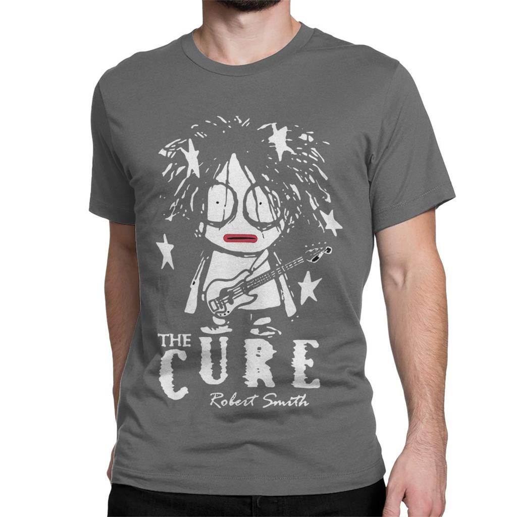 Cute Robert Smith T-Shirt for Unisex Women Crazy Cotton Tees Crewneck Short Sleeve T Shirts Printed Clothes