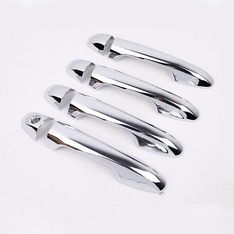 Car Decoration Door Handle Cover For Toyota Yaris Vios XP150 Facelift - Cars Accessories Chrome Silver Exterior Styling
