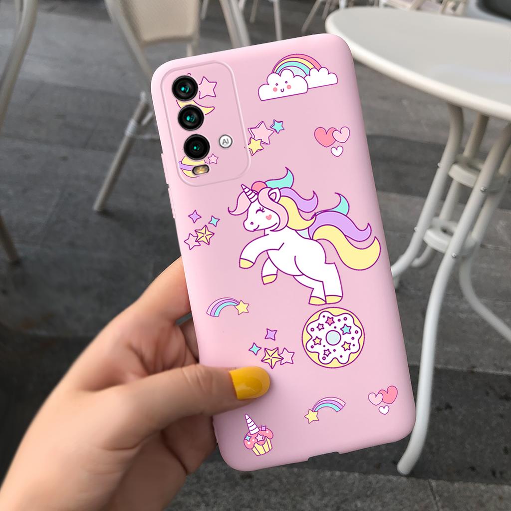 Case For Xiaomi Redmi 9T Case on Redmi 9T Soft Silicone Back Cover Funda For Xiaomi Redmi 9T Candy Color TPU Bumper Cute Cases