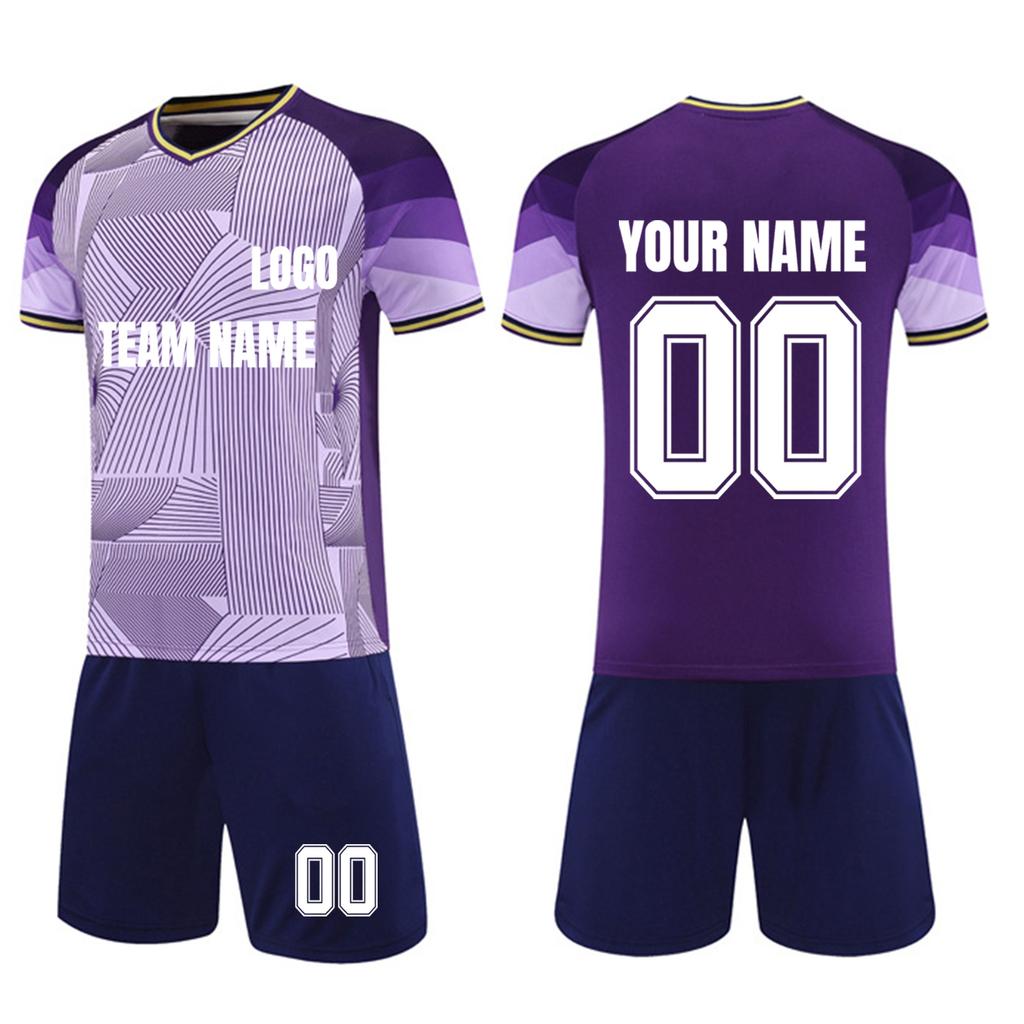 Personalised Shirts Kit Mens Girls With Name Number Custom Football Jerseys For Boys Training Suit