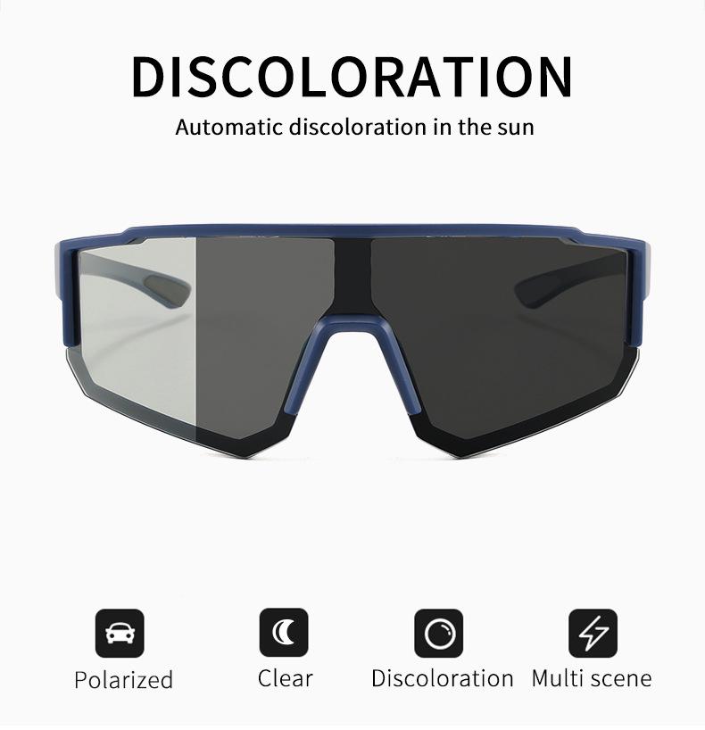 Occhiali da Ciclismo TR90 Polarizzati Fotocromatici: Occhiali Sportivi Anti-UV per Alpinismo e Mountain Bike