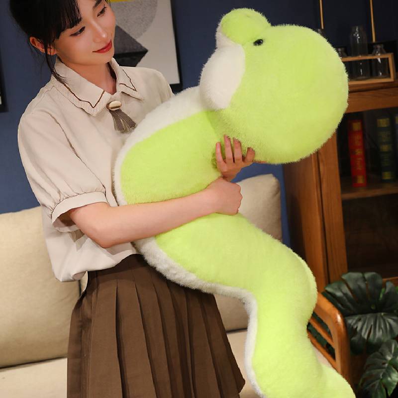 Plush Toy Snake Doll Stuffed Animal Pp Cotton Filled Toys For Kids Green Gifts