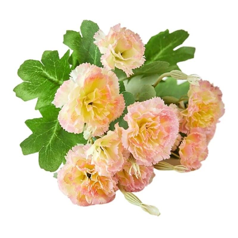 Künstliche Blumen Kunststoff Nelken Blumen Gefälschte Nelken Bouquet Künstliche Trockenblumen