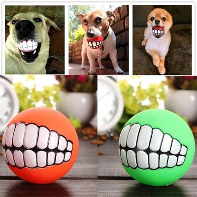 1 adet Kauçuk Köpek Oyuncakları Gıcırtılı Temizleme Diş Köpek Çiğneme Oyuncağı Küçük Köpek Oyuncakları Top Isırmaya Dayanıklı Evcil Hayvan Malzemeleri Petshop Çapı 7 cm