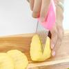Stainless Steel Wavy Potato Cutter - Kitchen Gadget for French Fries and Vegetables
