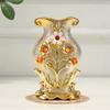 Gilt Frosted Porcelain Vase Vintage Advanced Ceramic Flower Vase For Room Study Hallway Home Wedding Decor