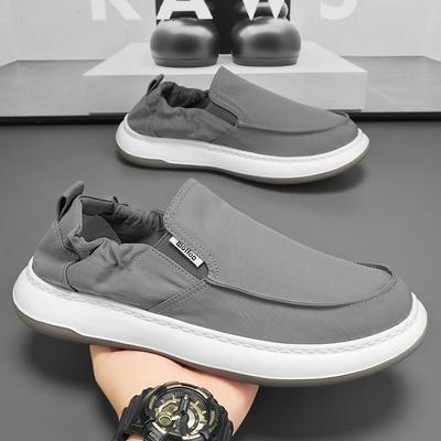 Man Shoes Summer Ice Silk Canvas Shoes 2025New Breathable Casual Shoes Fashion Sneaker for Men Slip-On Loafers Zapatillas Hombre