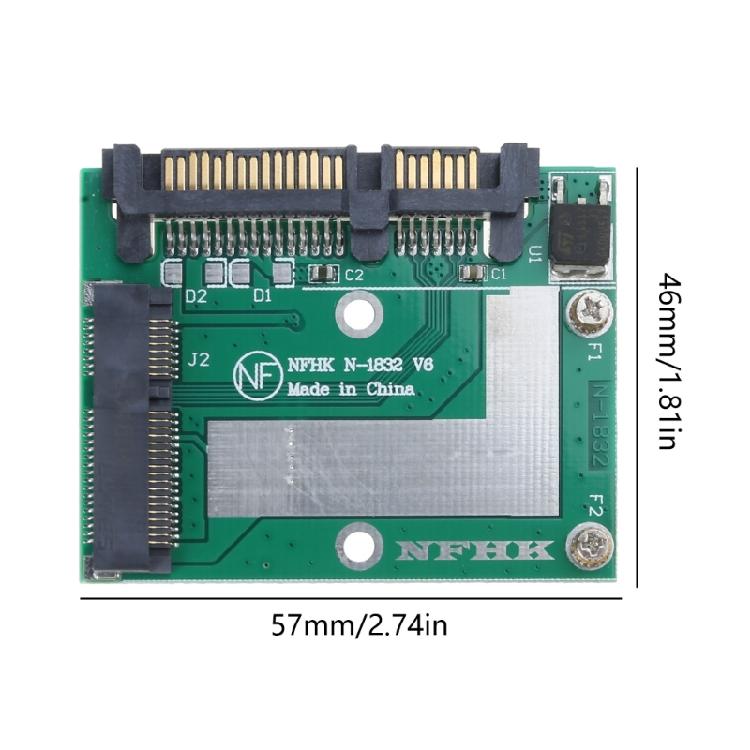 Universal Mini PCIE SSD Adapter mSATA to 2.5in SATA3 Converter Module 6Gbps Fast Integrates Drive into Laptops