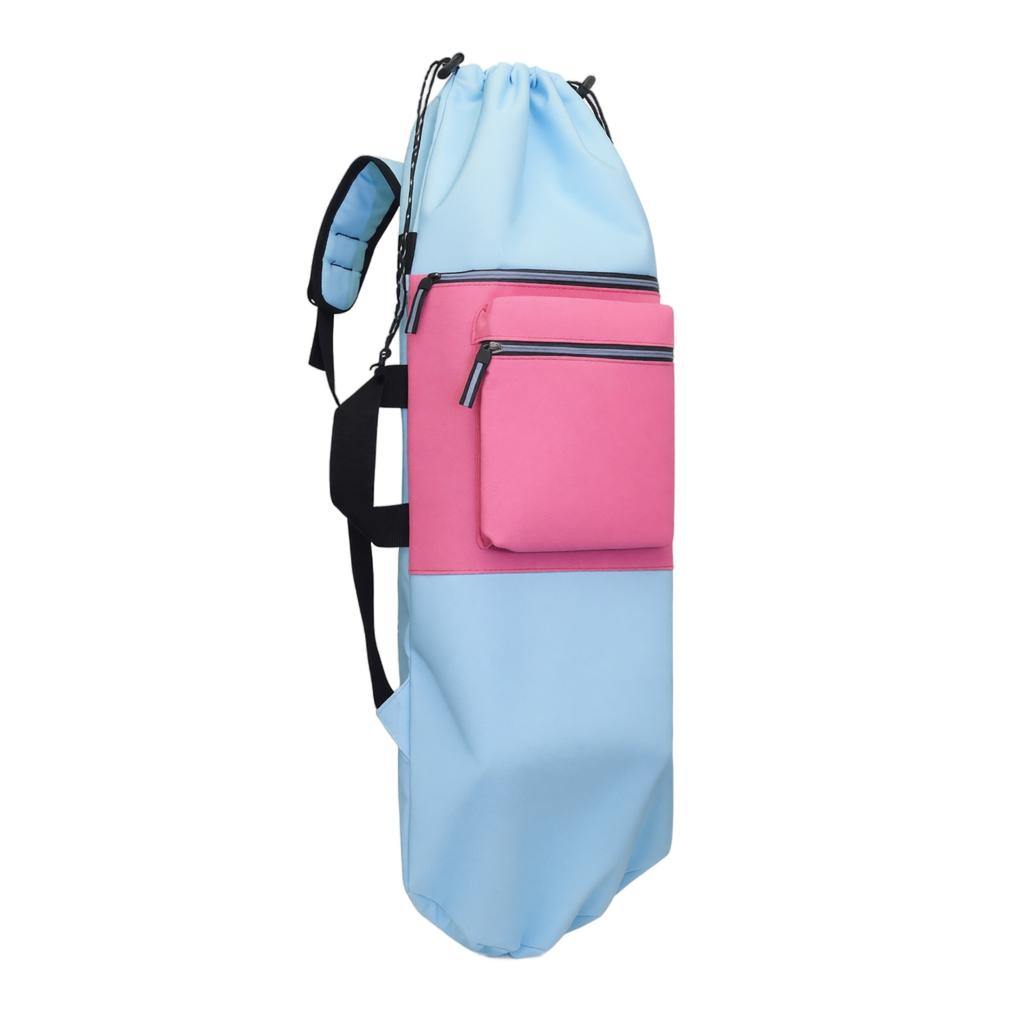 Outdoor Sport Rucksack Yogamattenhalter Faltbarer Stuhl Aufbewahrungstasche Wasserdicht Verschleißfest Skateboard Doppelschultertasche für Reisen