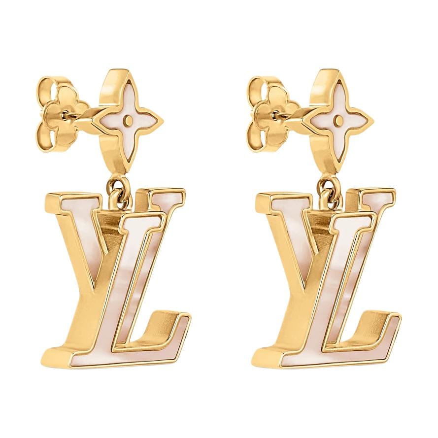 LOUIS VUITTON Metal Earrings Women's Gold M03975