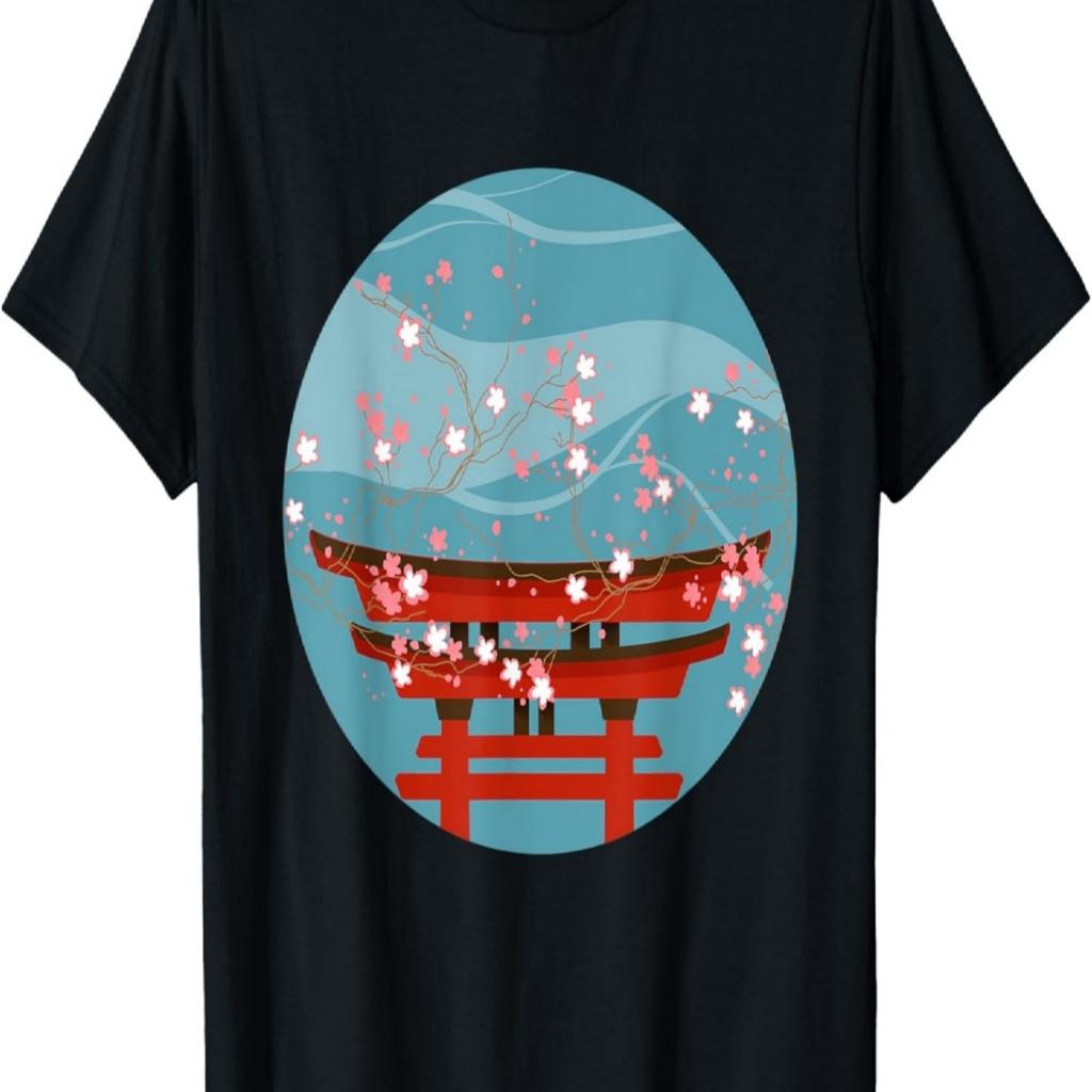 Vintage Cherry Blossom Art T-Shirt