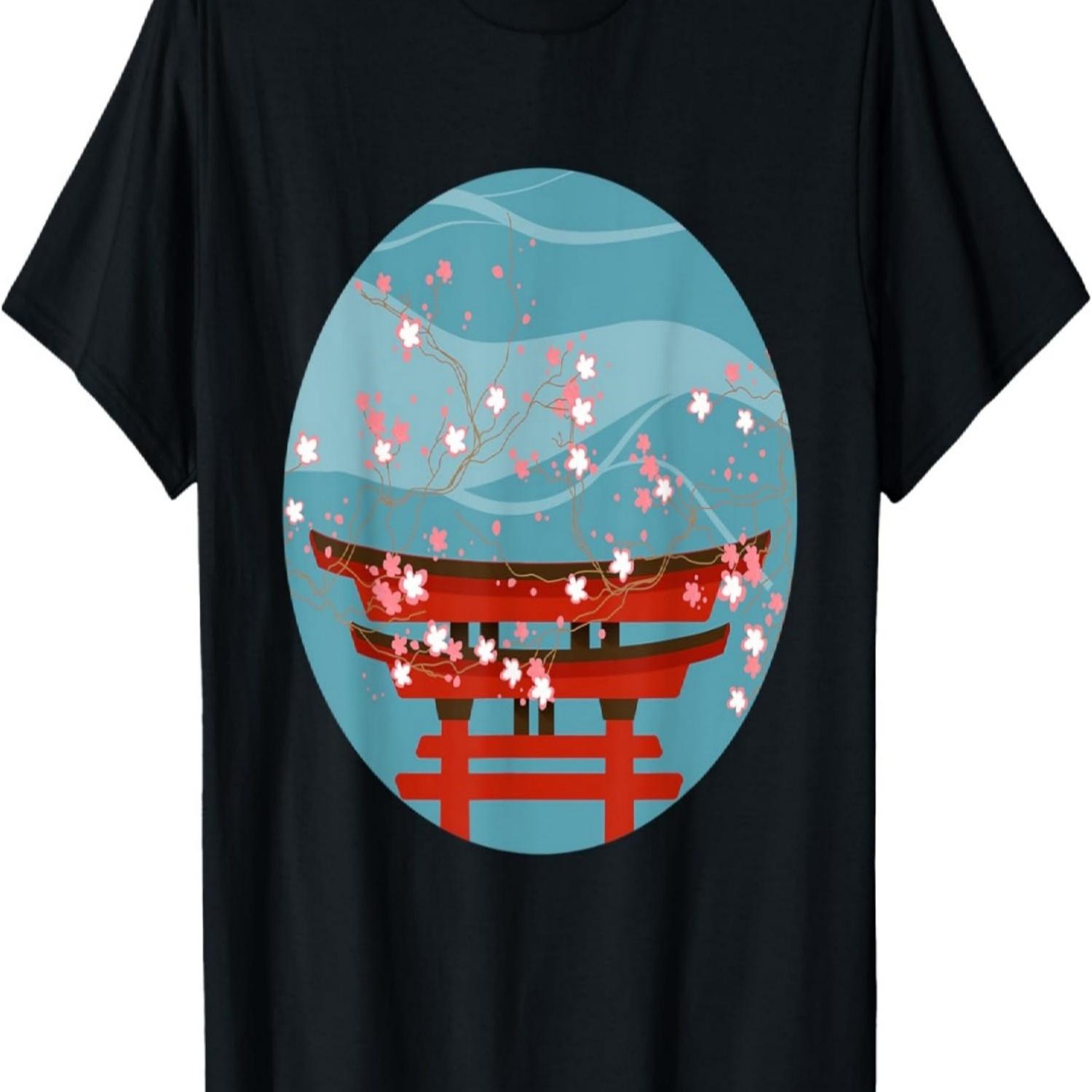 

Vintage Cherry Blossom Art T-Shirt S чёрный