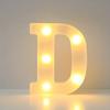 LED Letter D Lamp 16.5 Cm Battery-Powered Table Wall Decoration for a Party
