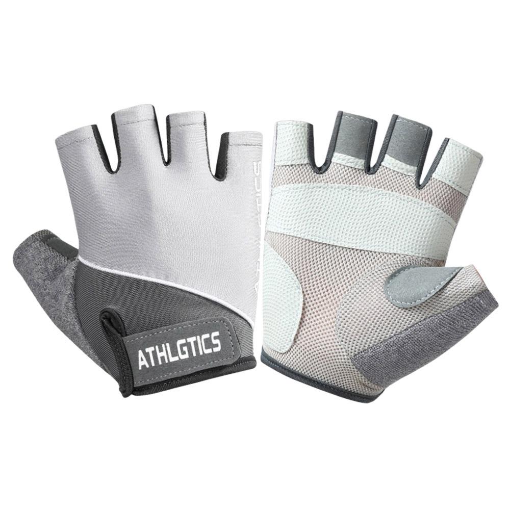 

Летние солнцезащитные велосипедные перчатки с противоскользящим покрытием, тонкие тренировочные перчатки для фитнеса для мужчин и женщин M серый