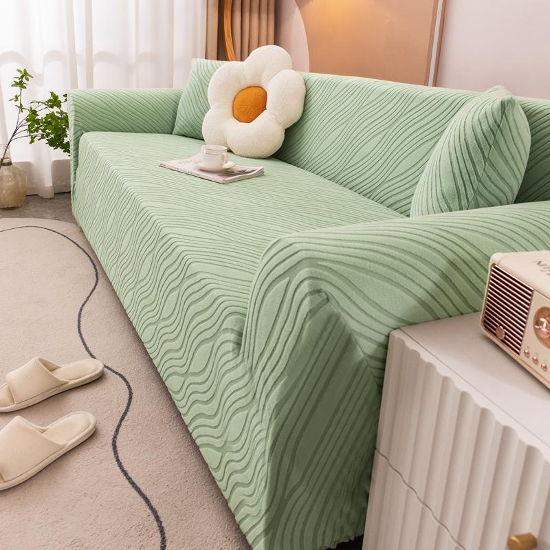 

Jacquard Sofa Slipcover For Living Room Stretch Sofa Cover Kids Pets Friendly Anti Slip Thickened Slipcover Furniture Protecto 1-seat 90-140cm