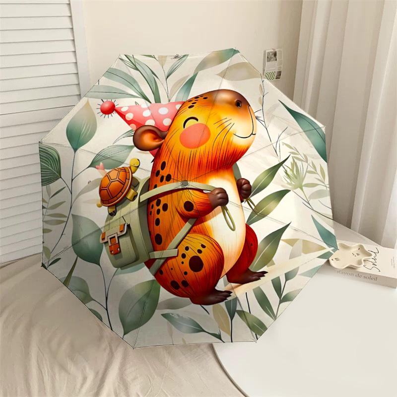 

1PC party hat animal Umbrella-8-Rib Reinforced Portable Folding Travel Suitable for All Seasons Outdoor Daily Use-Z0460