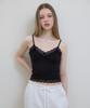 ROSEFRANTZ Lace Trim Sleeveless [Black]