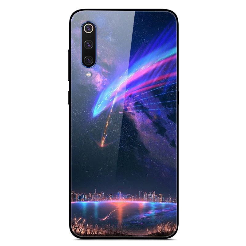 For Xiaomi Mi 9 Mi9 SE Tempered Glass Case Hard Cover Phone Case For Xiaomi Mi 9 SE Mi9 T 9T Pro Cases Redmi Note 9S 9 S Cover