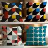 Popular Bauhaus Geometry Cushion Cover Soft Washable Pillow Case Multi-Scene for Couch Bed Travel Office Use