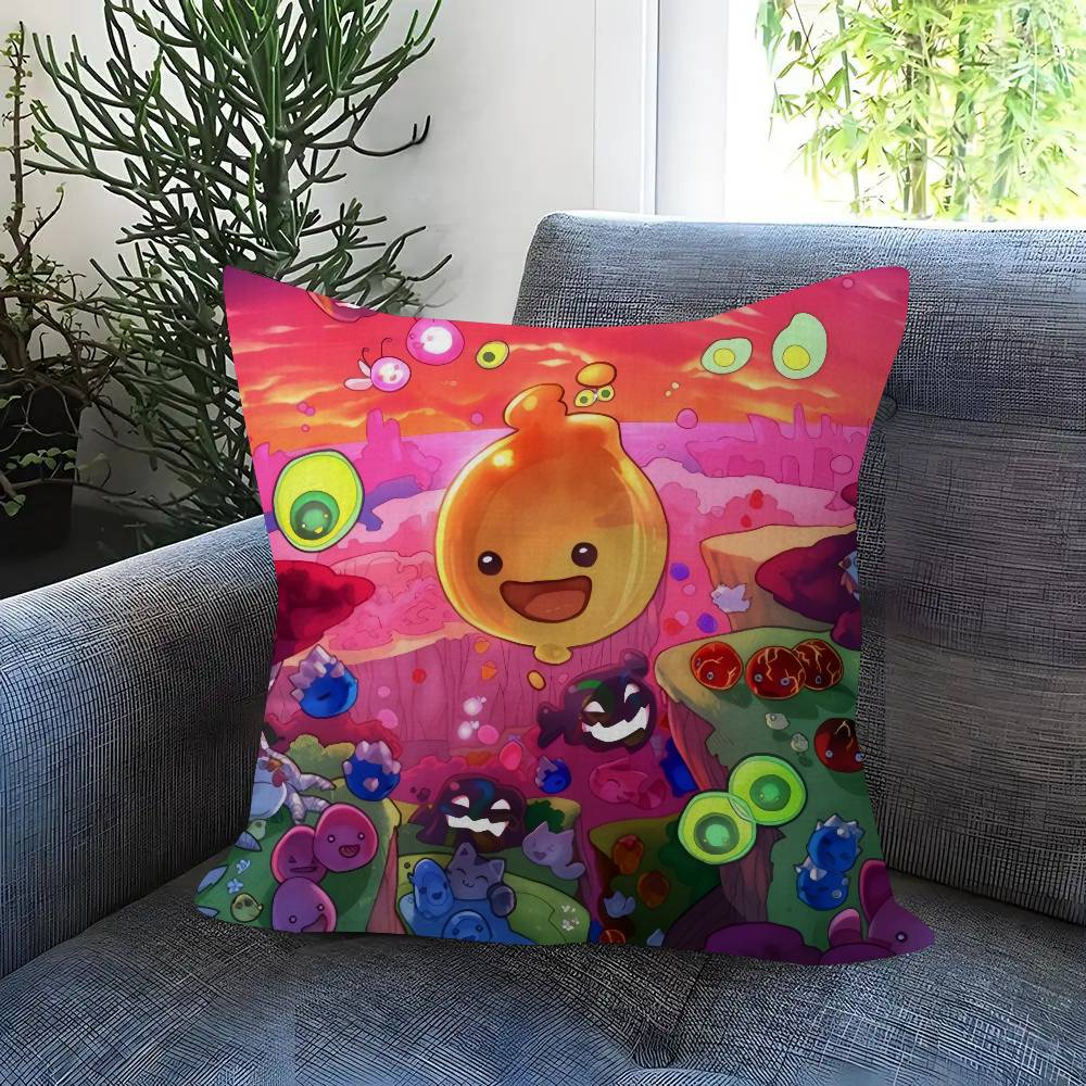Game S-Slime Rancher 45*45Cm Cushion Cover Pillow Cover Decor Pillowcase Home Pillowcase For Couch Pillow