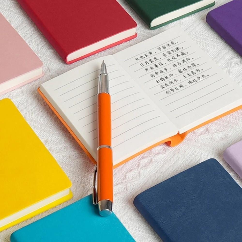 Soft PU Cover A7 Notebook Mini Stationery Notepad Portable Pocket Notebook for Business Travel
