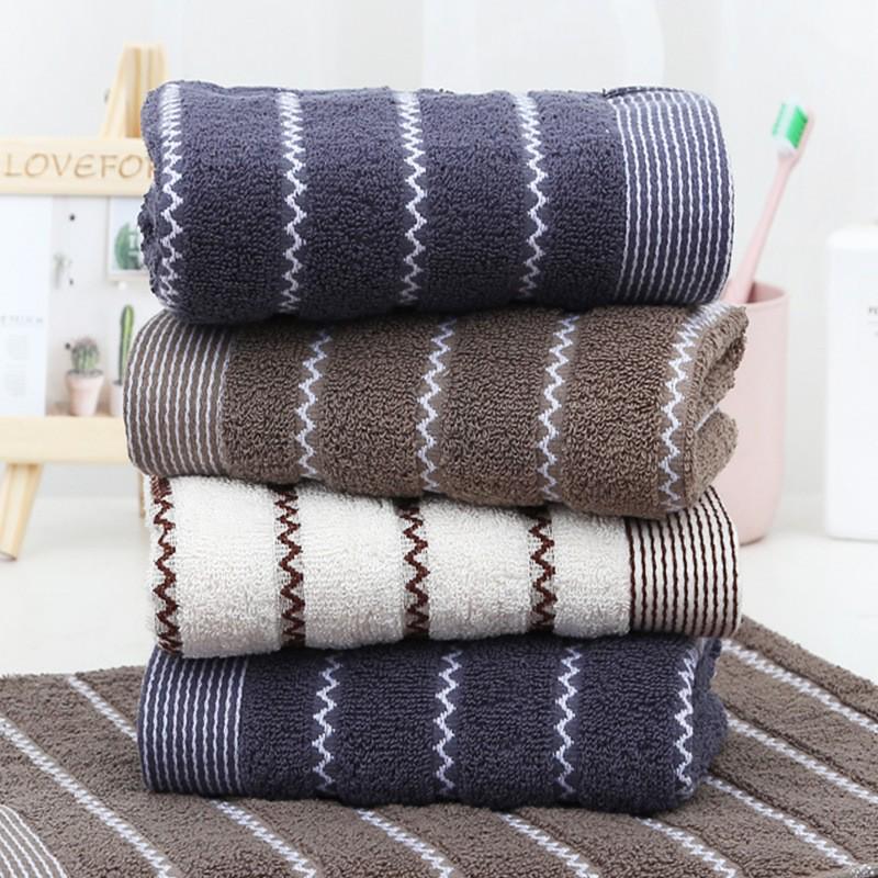 Embroidered Soft Cotton Face Towel - Thick, Absorbent, and Quick-Drying