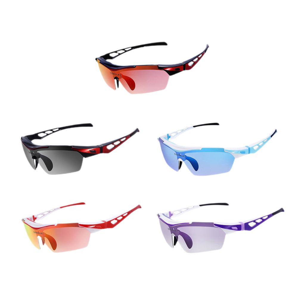 Polarized Colorful Cycling Glasses Outdoor UV Protection Motorcycle Windproof Sports Glasses