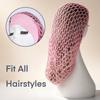 Wide-Brim Sleep Cap Night Headwear Women's Hair Cover Comfortable Knitted Hair Net  Sleep