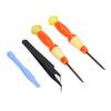 Joystick Replacement Tool Console Repair Kit with 3D Analog Joystick Screwdrivers Tweezers for N  Controller(Black )