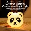 Cute Silicone LED Night Light for Baby Nursery Cartoon Animal Lamp USB Rechargeable Bedside Decor
