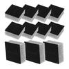 NUOLUX 30-Pack Jewels Inserts, Sponge Pads for Rings and Earrings, Cushioned, Jewelry Storage and Protection, 4.4 X 4.4 X 2 Cm, Black