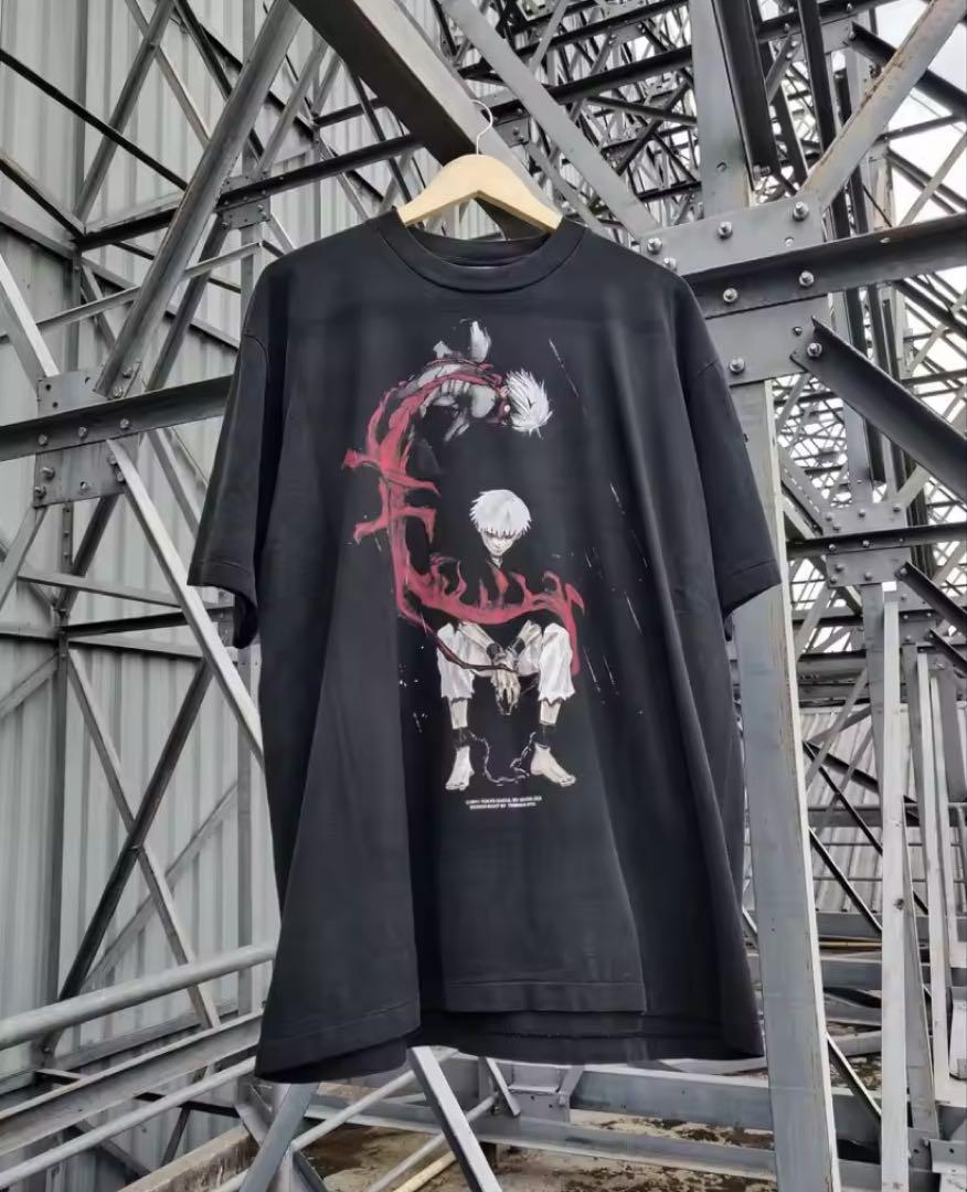 

[USED] Tokyo Ghoul T-shirt, Tokyo Ghoul anime T-shirt, size XL